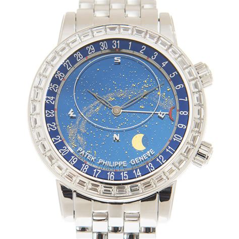 Patek Philippe Celestial Automatic Baguette Diamond Blue